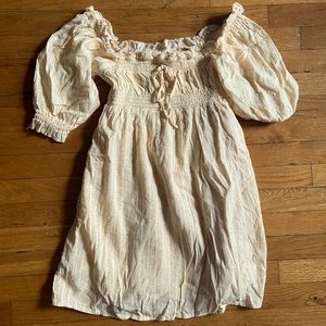 AE Smocked Corset Puff Sleeve Mini Dress